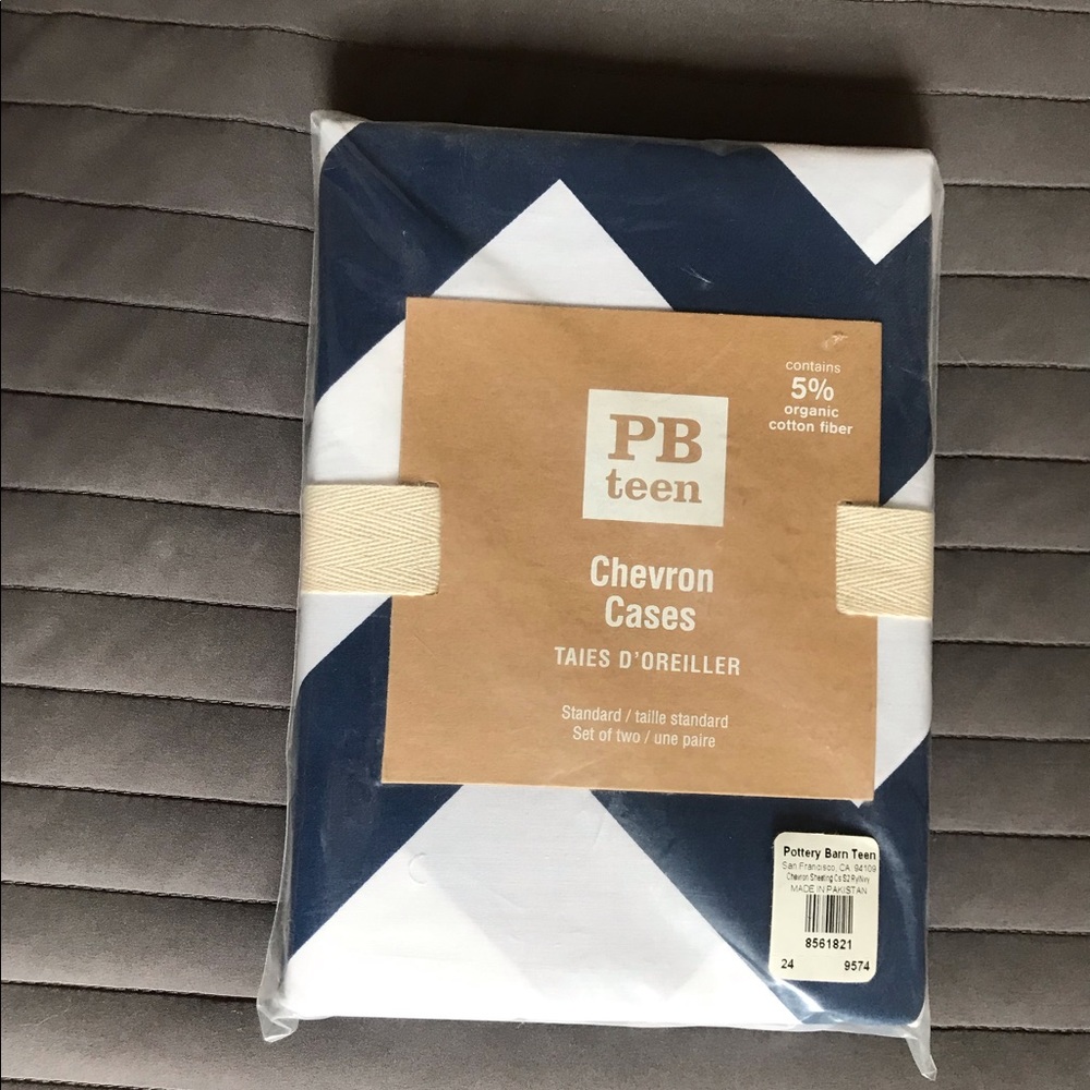 Two Standard Chevron Pillow Cases